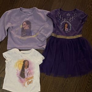 Disney Wish dress, sweatshirt, and t-shirt bundle